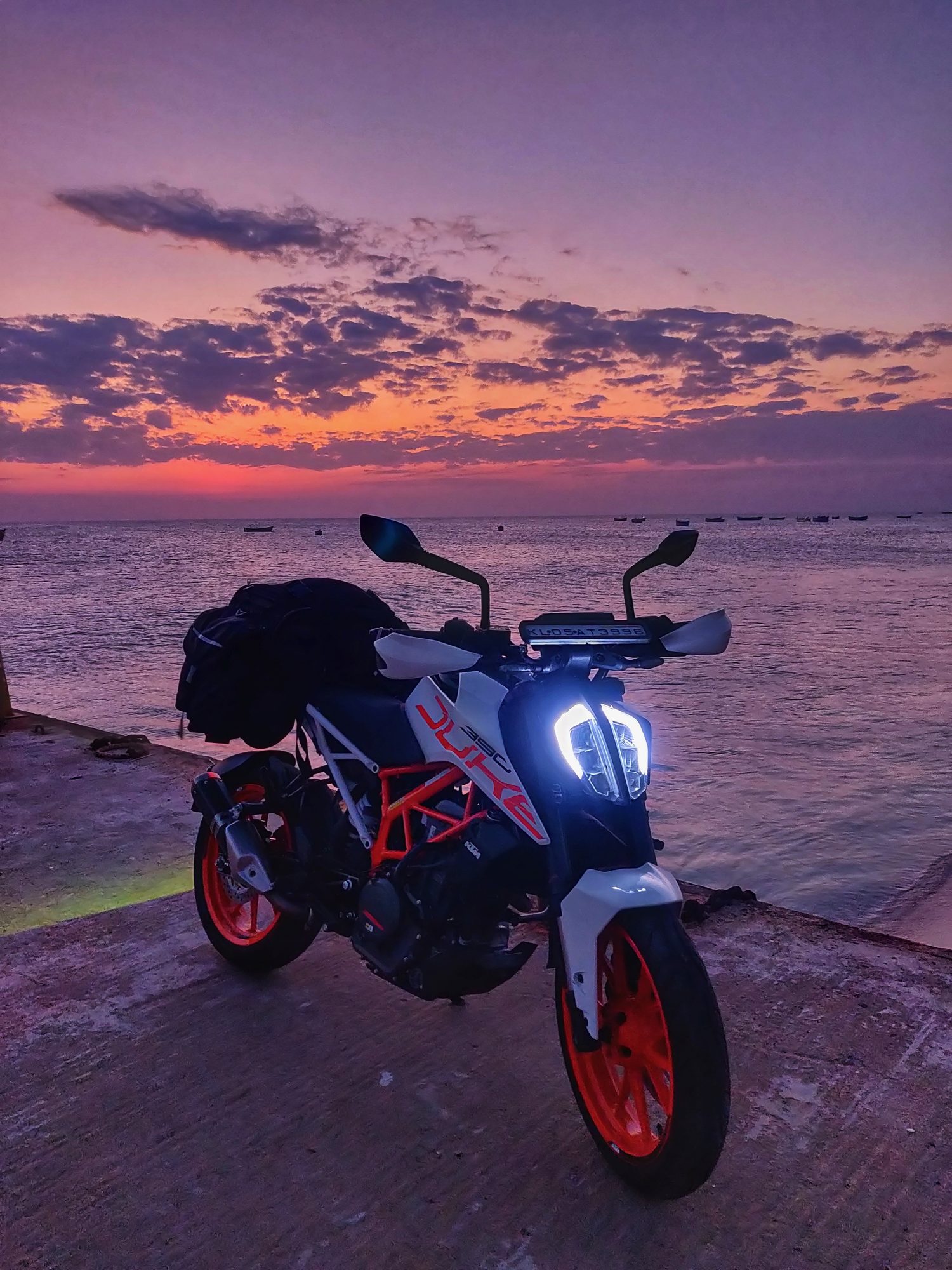 KTM at dusk